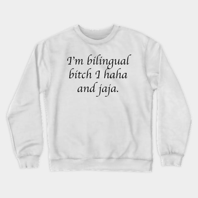 bilingual Crewneck Sweatshirt by Gemini Chronicles